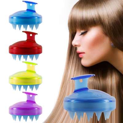 Hair Scalp Massager, QT Shampoo Brush with Soft Silicone Head Massager For Friend Family Pet Brush Hair Care